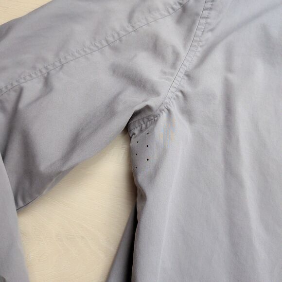 Ministry of Supply Shirt Mens M Gemini Long Sleeve Button Down Gray Vented - Picture 7 of 13